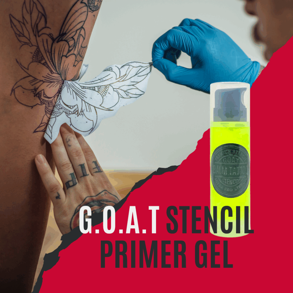 Goat stencil primer gel in action